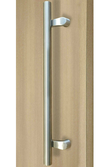 Impact-windows-365-PostMount-Offset-Pull-Handle-Back-to-Back-Brushed-Satin-Finish-Exterior-Grade-Stainless-Steel-Alloy